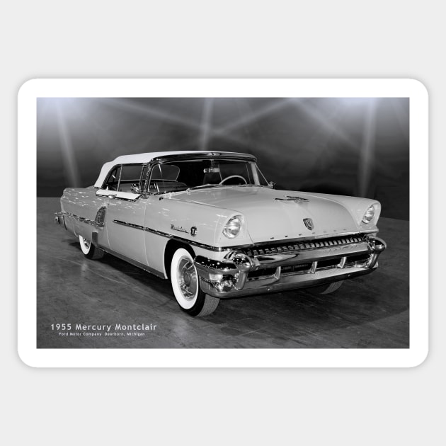 Mercury Montclair Convertible BW Sticker by Burtney